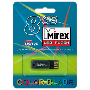 Флэш-диск Mirex 08 Gb Host Black