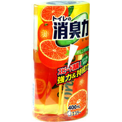 SHOSHU RIKI Жидкий освежитель воздуха для туалета (апельсин), 400мл