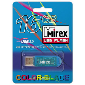 Флэш-диск Mirex 04 Gb ELF Blue (50)