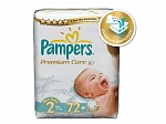 PAMPERS Подгузники Premium Care Mini (3-6 кг) Экономичная Упаковка 72\80