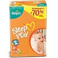 PAMPERS Подгузники Sleep & Play Maxi (7-14 кг) Экономичная Упаковка 50\52