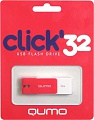 Флэш-диск QUMO 32 Gb Click Crimson (цвет алый)