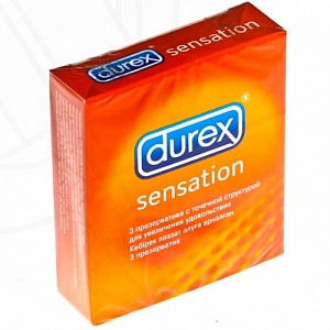 DUREX 3 Sensation точечная поверхность
