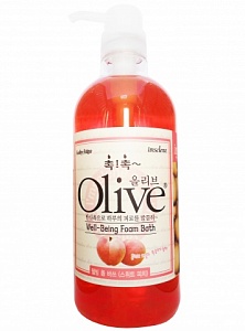 OLIVE Увлажняющая пена для ванны/гель для душа с экстрактом оливы и персика 750 мл 1/24