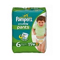 PAMPERS Подгузники-трусики Pants Extra Large (16+ кг) Средняя Упаковка 19