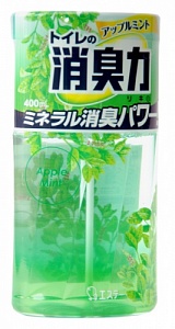 SHOSHU RIKI Жидкий освежитель воздуха для туалета (яблоко-мята), 400мл