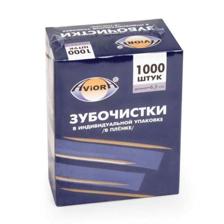Зубочистки 1000 шт/уп., в индивидуальной упаковке /50 (К.У. арт. 101-439) — фото 2