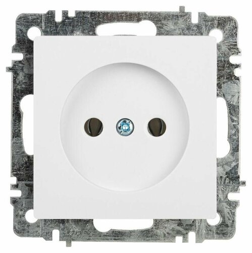 Розетка Intro Accent 6-201-01 2Р 16А-250В IP20 СУ AL/CU белый