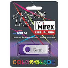 Флэш-диск Mirex 16 Gb SWIVEL RUBBER Violet