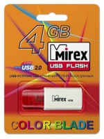 Флэш-диск Mirex 04 Gb Click Red (50)