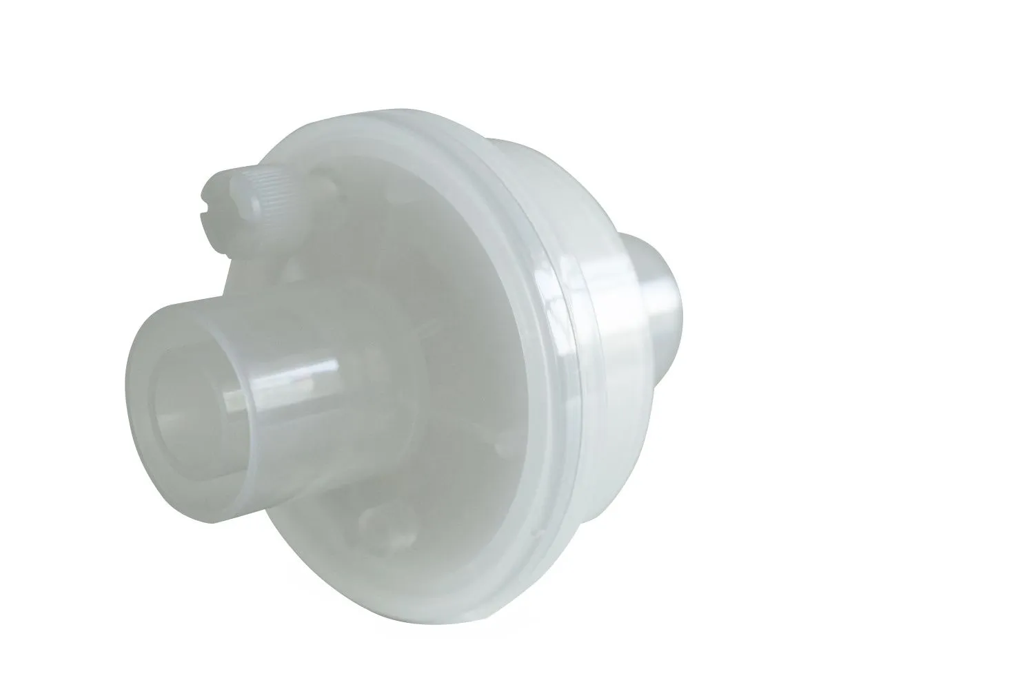 Фильтр тепловлагообменный дыхательный взрослый  (Luer Lock, 22F/15M, 22M/15F), электростатический, микроволокно, 45 мл