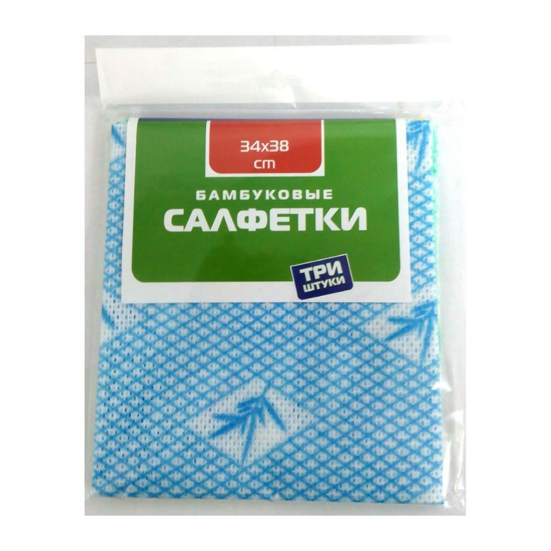 Салфетка бамбуковая для уборки Selesta 3шт. (30х34см) арт. 2841 — фото 2