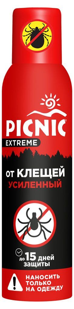 Средство от комаров и клещей усиленное PICNIC Extreme 150 мл. — фото 2