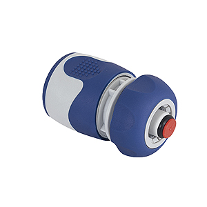 Коннектор с аквастопом для шланга 12 мм (1/2), пластик, TPR (20/200/2400)