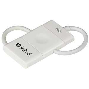 Intro Hub connector: USB to mini USB+Apple IDock connector, white (40/1800)