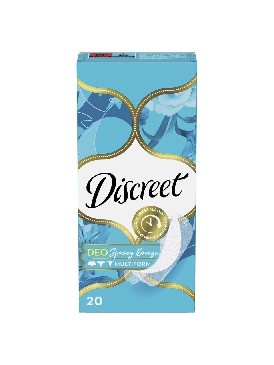 DISCREET Женские гигиенические прокладки на каждый день Deo Spring Breeze Multiform Single 20шт — фото 2