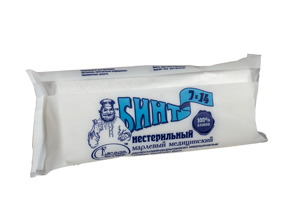 Бинт нестер. 7х14 ПЛОТНОСТЬ 30 госпиталь. (по 400 шт.) ТДЛ Текстиль ТУ