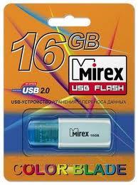 Флэш-диск Mirex 16 Gb Click Blue (50)