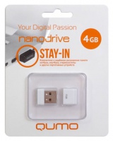 Флэш-диск QUMO 04 Gb Nano White (10)