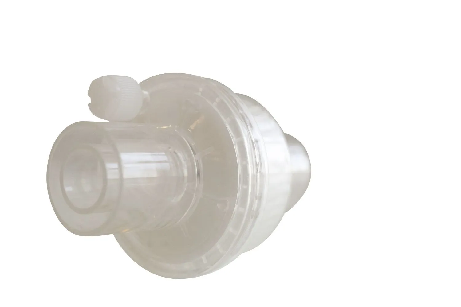 Фильтр тепловлагообменный дыхательный, детский (Luer Lock, 22F/15M, 22M/15F), электростатический, складчатая бумажная мембрана, 29 мл