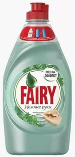 FAIRY Средство для мытья посуды Нежные руки Чайное дерево и мята 900 мл. — фото 2