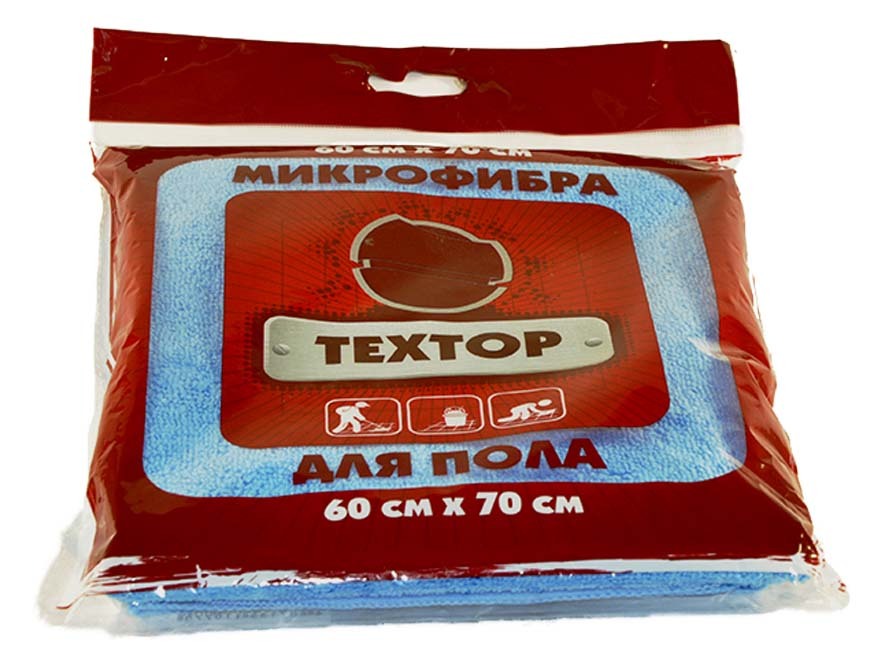 Салфетка из микрофибры для пола ТЕХТОР, 1 шт (60х70 см) — фото 2