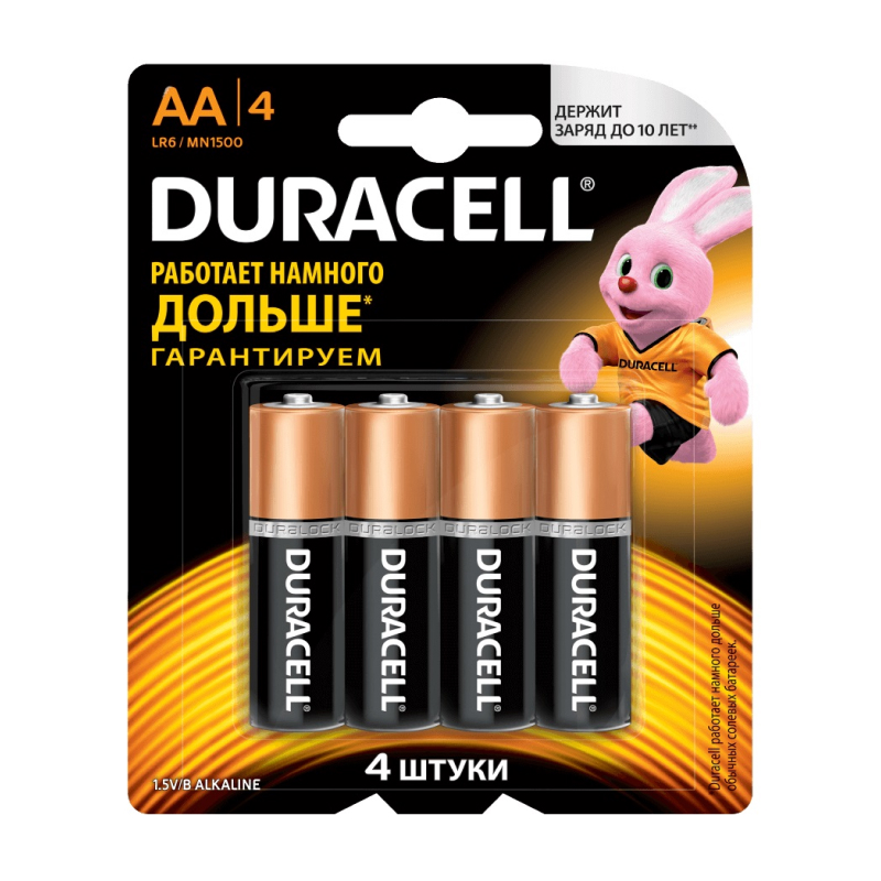 Элемент питания Duracell LR6-4BL BASIC NEW (4/80/18240)