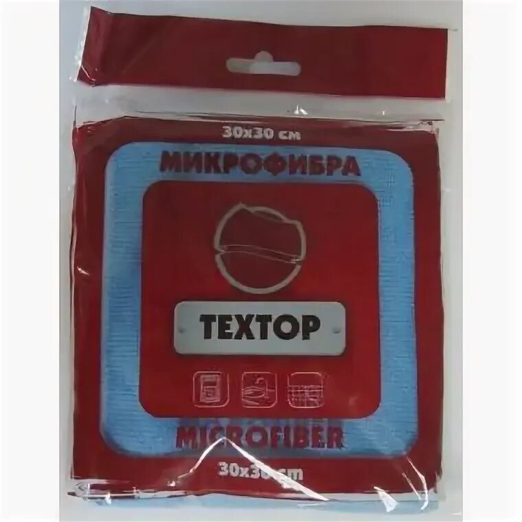 Салфетка из микрофибры ТЕХТОР PREMIUM, 1 шт (30х30 см. плотность 260 гр/м2) — фото 3