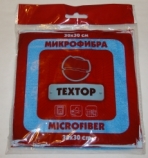 Салфетка из микрофибры ТЕХТОР PREMIUM, 1 шт (30х30 см. плотность 260 гр/м2) — фото 2