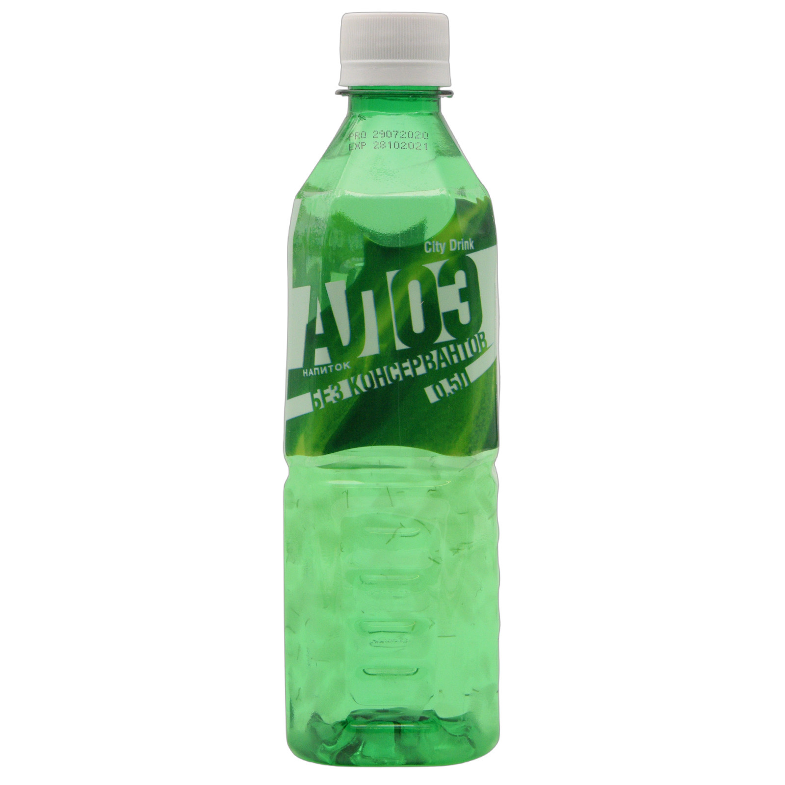 Напиток безалкогольный негазированный "City Drink" АЛОЭ натуральный вкус 0,5л.