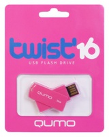 Флэш-диск QUMO 16 Gb Twist Cerise (светло-вишневый)