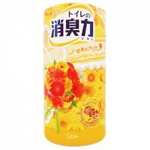 SHOSHU RIKI Жидкий освежитель воздуха для туалета (луговые цветы), 400мл
