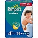 PAMPERS Подгузники Active Baby Maxi Plus (9-16 кг) Джайнт Упаковка 70\74\78