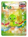 Флэш-диск Mirex 04 Gb Kids-SNAKE Green (Змейка)