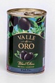 Маслины черные б/к Valle de ORO 300гр. ж/б 1/12