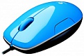 Мышь Logitech LS1 aqua-blue Laser USB RTL (10/350)