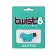 Флэш-диск QUMO 08 Gb Twist Turquoise (светло-бирюзовый)