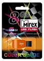 Флэш-диск Mirex 08 Gb Racer Orange