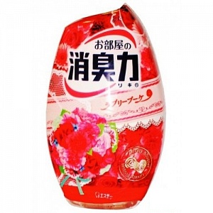 SHOSHU RIKI Жидкий освежитель воздуха для туалета (розовый букет), 400мл